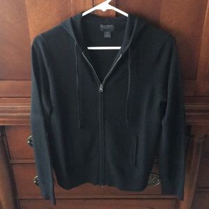 J. Crew Cashmere Zip Up Hoodie